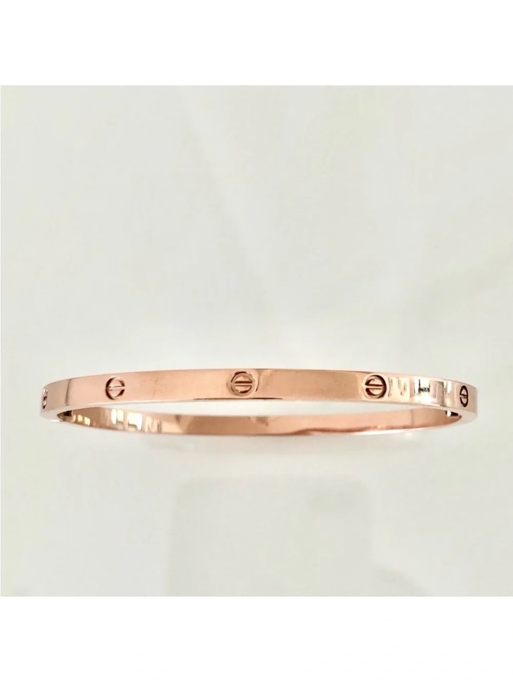 Generic Small Model Screw Bangle Bracelet with Screwdriver in Rose Gold